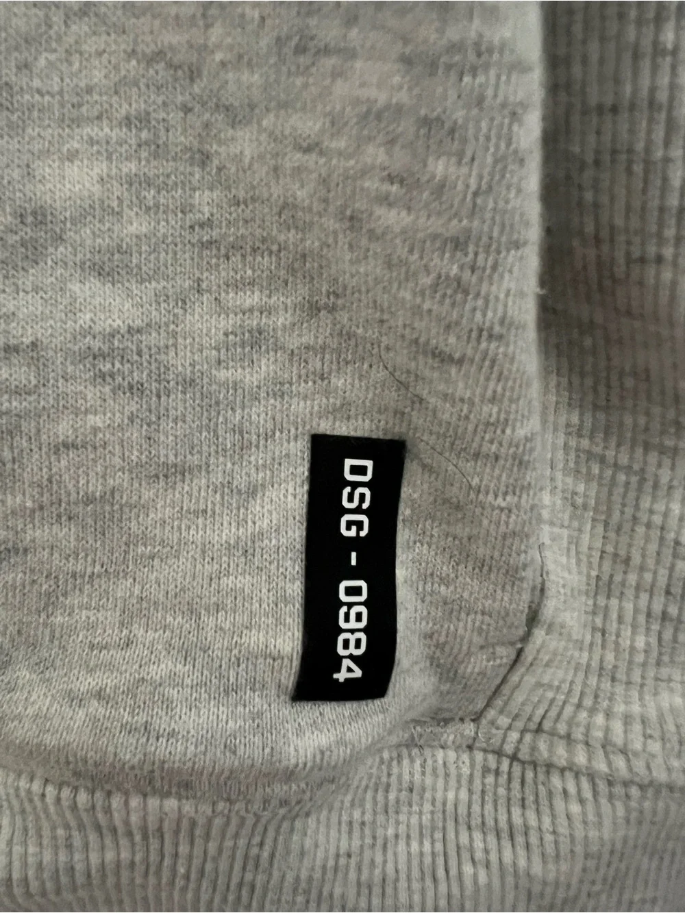 ASRV DSG-0984 Herringbone Crewneck Heather Grey Men’s Medium